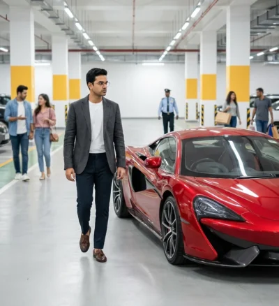 Billionaire’s Arrival: The McLaren Moment (Gemini Prompt)