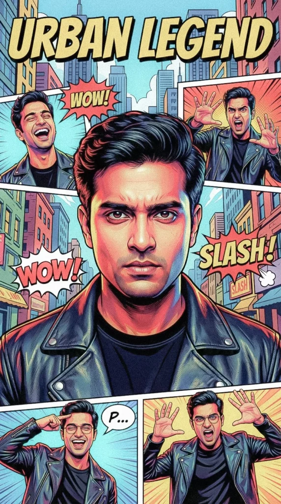 Graphic Novel Cover AI Prompt | Pop Art Comic Style Portrait