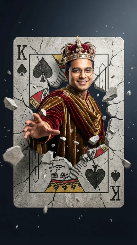 Photorealistic King of Spades Breakthrough Portrait (Prompt)