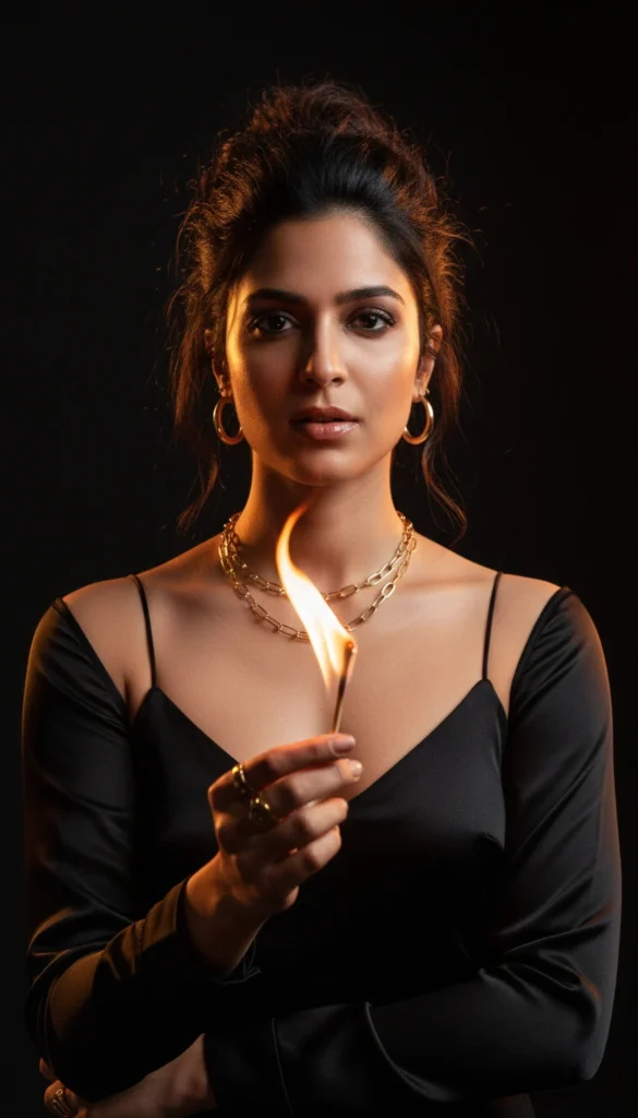 Ultra-Realistic Cinematic Match Flame Portrait (Gemini Prompt)