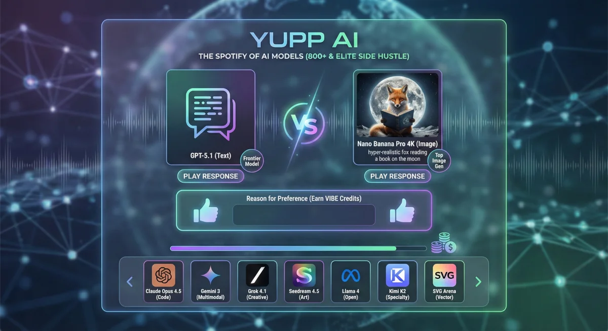 Yupp ai the Spotify of AI models