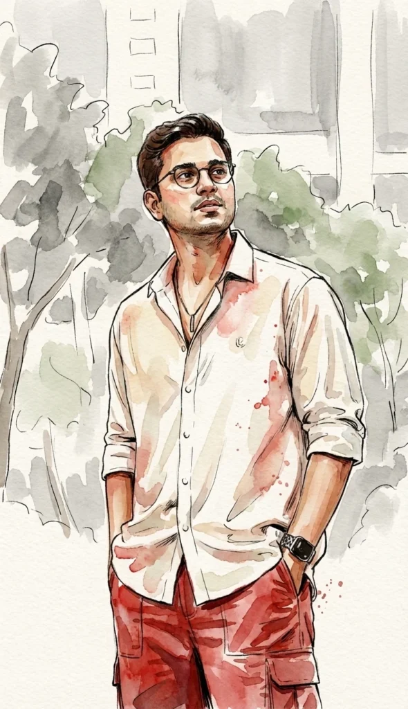 Simple Watercolor Fashion Illustration (Gemini Prompt)