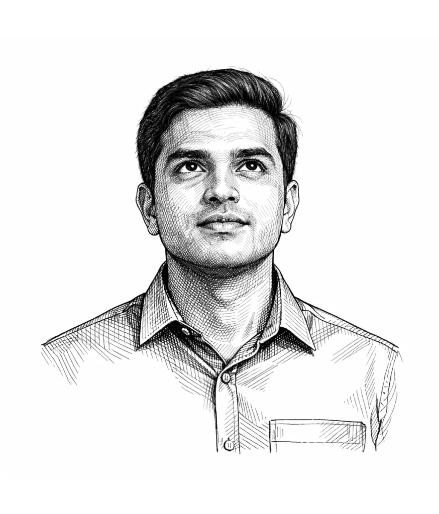 Technical Ink Portrait with Crosshatching (ChatGPT Prompt)