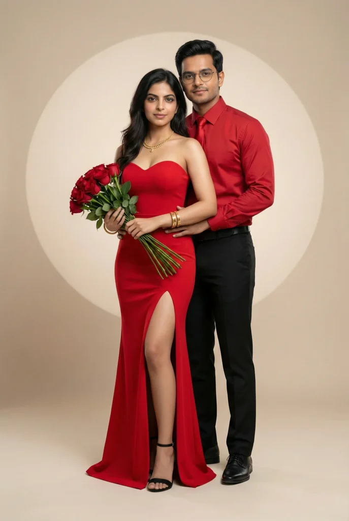 Hyper Realistic Couple Portrait in Cinematic Studio Light