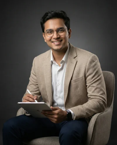 Ultra Realistic Business Portrait of a Confident Young Man