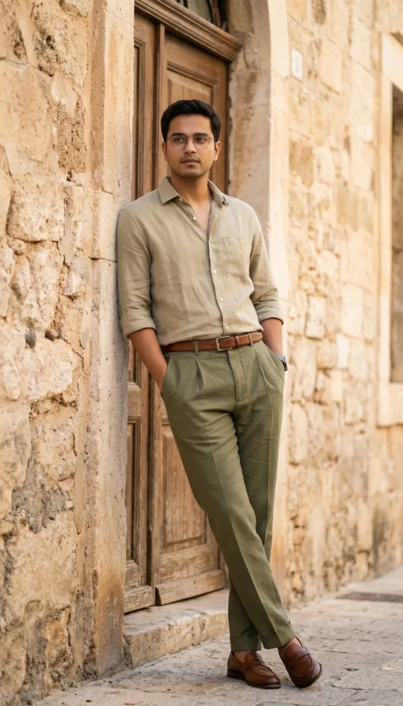 High-Fashion Editorial Portrait Prompt – Mediterranean Stone Wall