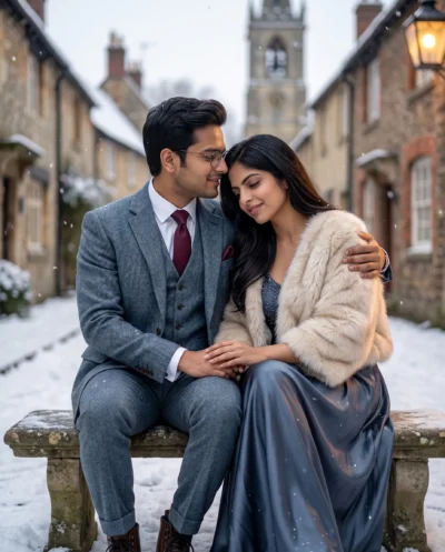 Create This Stunning Romantic Winter Couple: High-Detail Gemini Prompt