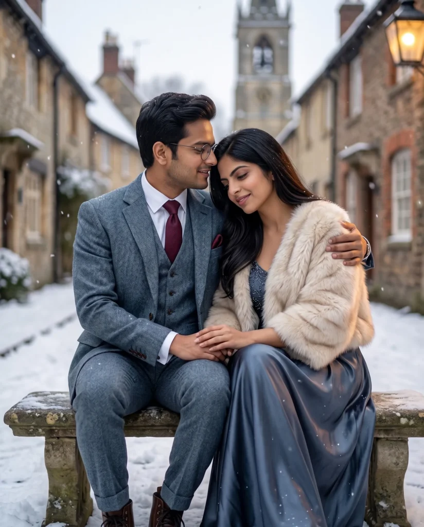 Create This Stunning Romantic Winter Couple: High-Detail Gemini Prompt