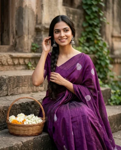 Ultra-Realistic Indian Saree Portrait AI Prompt