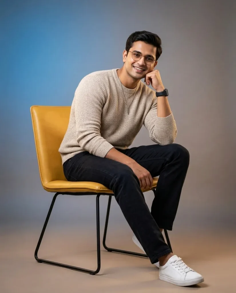 Ultra-Realistic Male Portrait in a Modern Studio