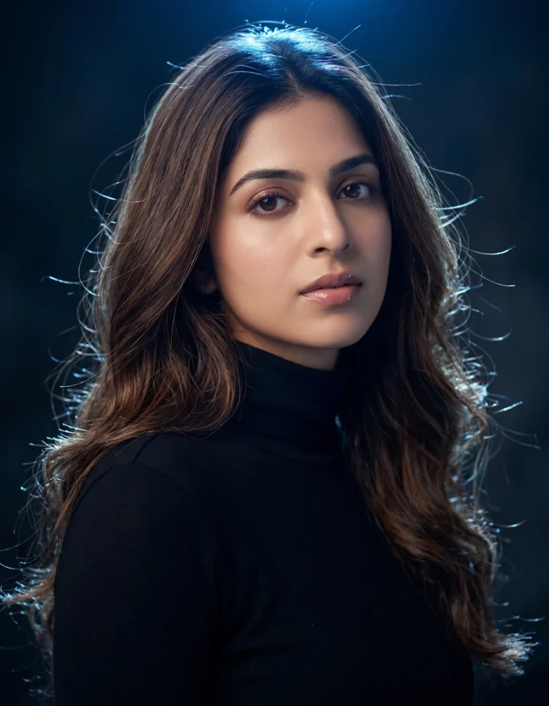Studio Portrait AI Prompt: Cinematic Editorial Photography