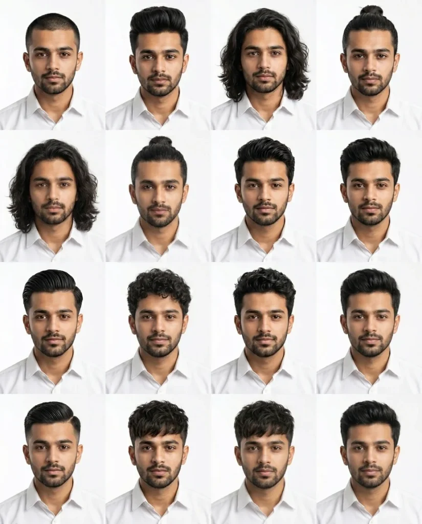 Ultra-Realistic Hairstyle Grid Prompt: Multi-Style Portraits