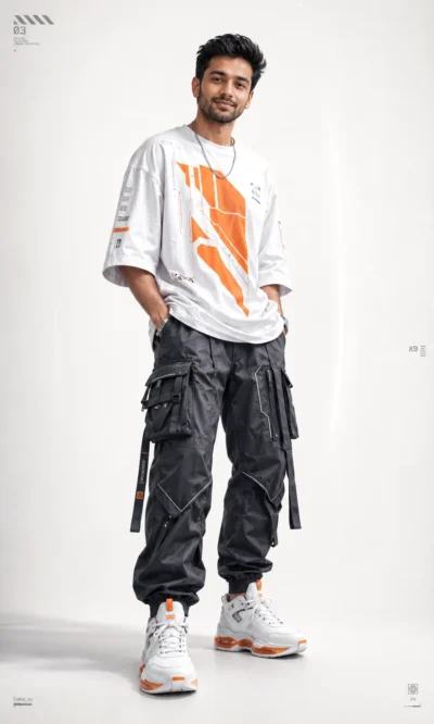 AI-generated image: Cyberpunk-Meets-Luxury: Full-Body Gen-Z Streetwear Prompt (ChatGPT)