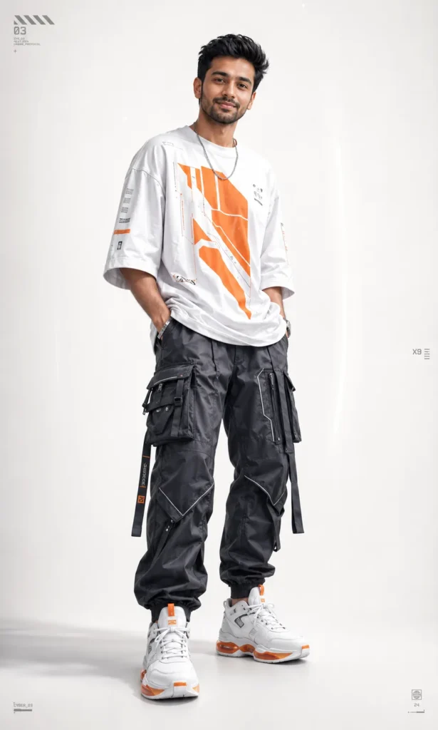 Cyberpunk-Meets-Luxury: Full-Body Gen-Z Streetwear Prompt (ChatGPT)