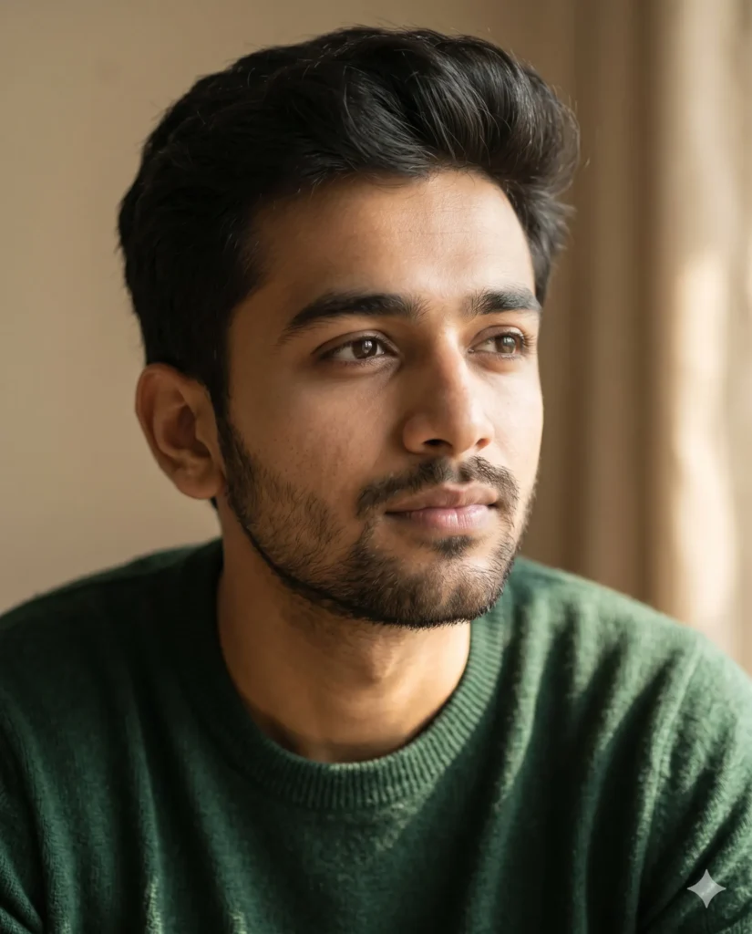 Gemini DP Photo Prompt: Thoughtful Young Man Portrait