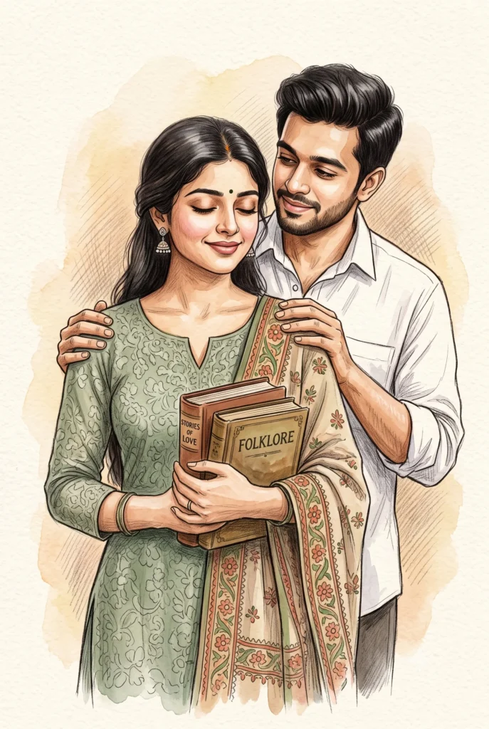 Couple Watercolor Painting Prompt for Gemini