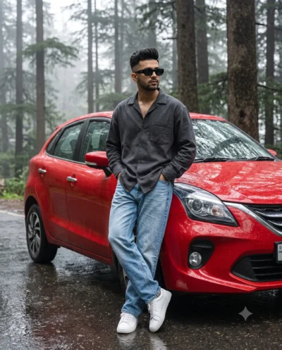 Men’s Lifestyle Prompt: Forest Road Car Photography