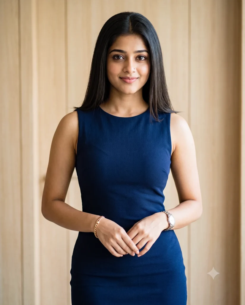 Modern Dress Prompt for Elegant Portrait Photography