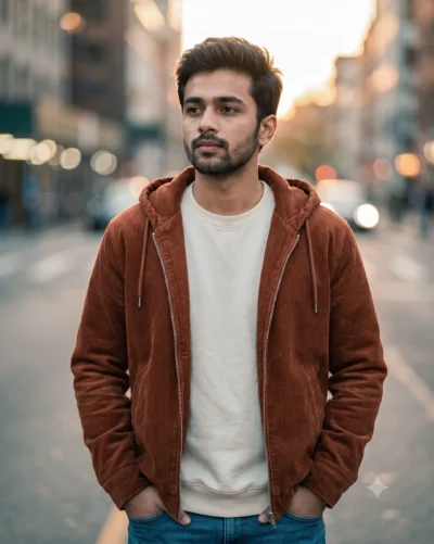 Stylish Young Man Prompt for Cinematic Urban Portraits