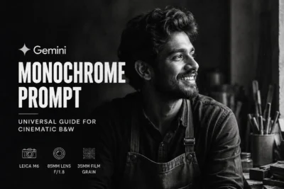 Universal Gemini Monochrome Prompt