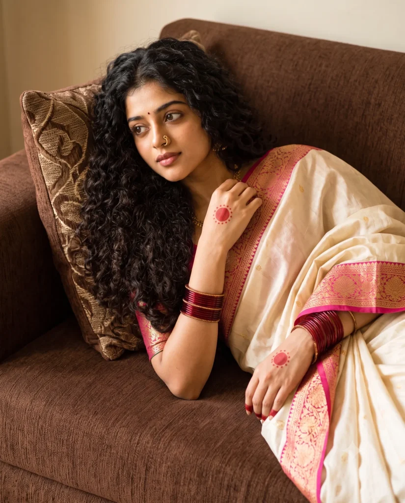 Vintage Saree AI Prompt for Beautiful Editorial Portraits
