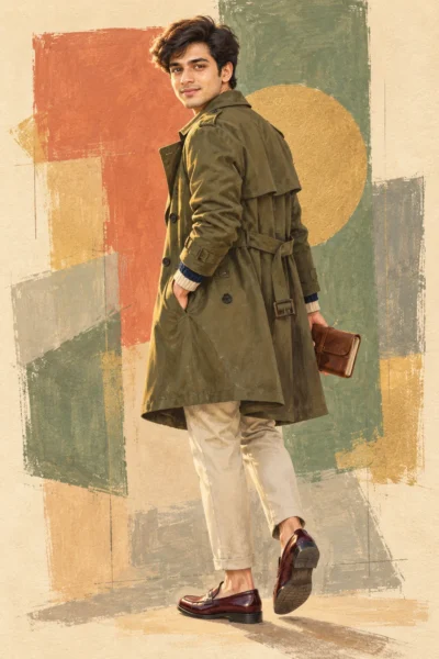 Men’s Gouache Portrait Prompt for Fashion Illustrations