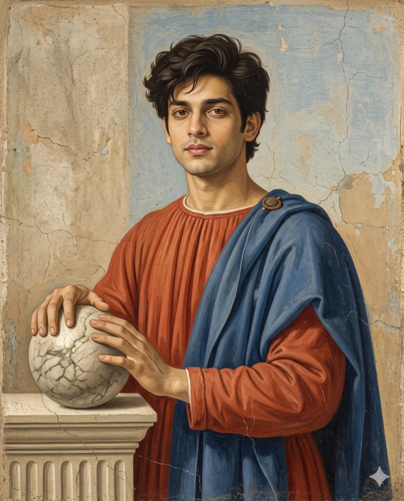 Classic Renaissance Fresco Portrait Prompt for Men