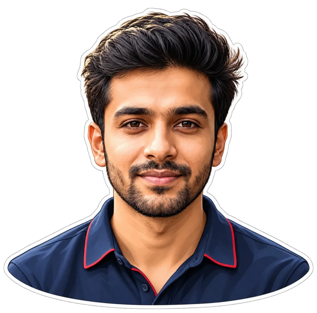Mens Vector Sticker Portrait Prompt for Avatars