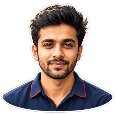 Mens Vector Sticker Portrait Prompt for Avatars