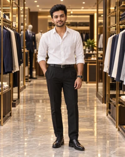 Menswear Boutique Portrait Prompt for Sharp Fashion Photos