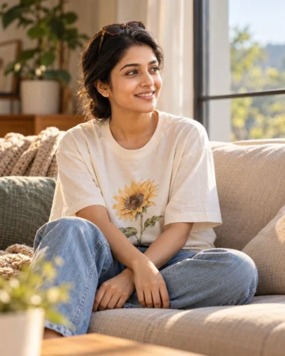 Cozy Home Portrait Prompt for Natural Lifestyle Photos